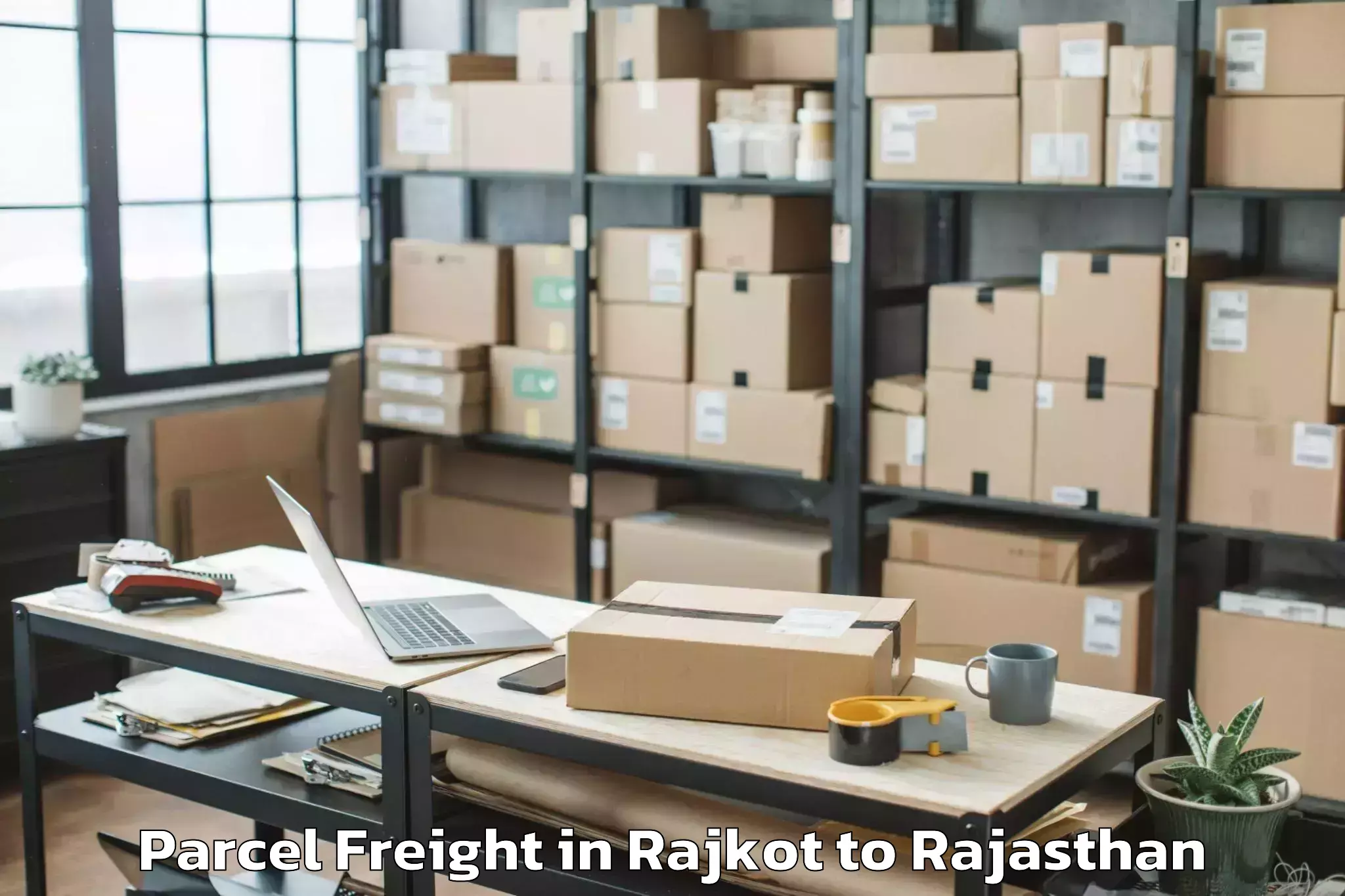 Leading Rajkot to Abhilashi University Banasthal Parcel Freight Provider